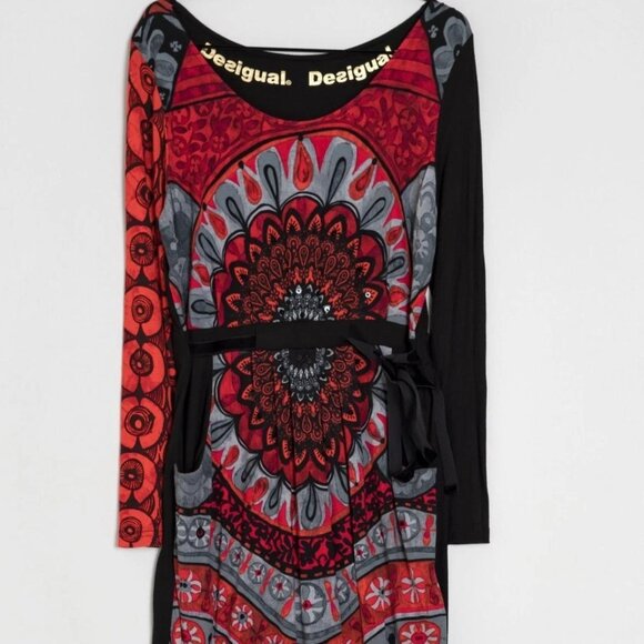 Desigual Dresses & Skirts - DESIGUAL MANDALA GEOMETRIC WOMEN'S DRESS SZ XS (US 2) BOHO CHIC